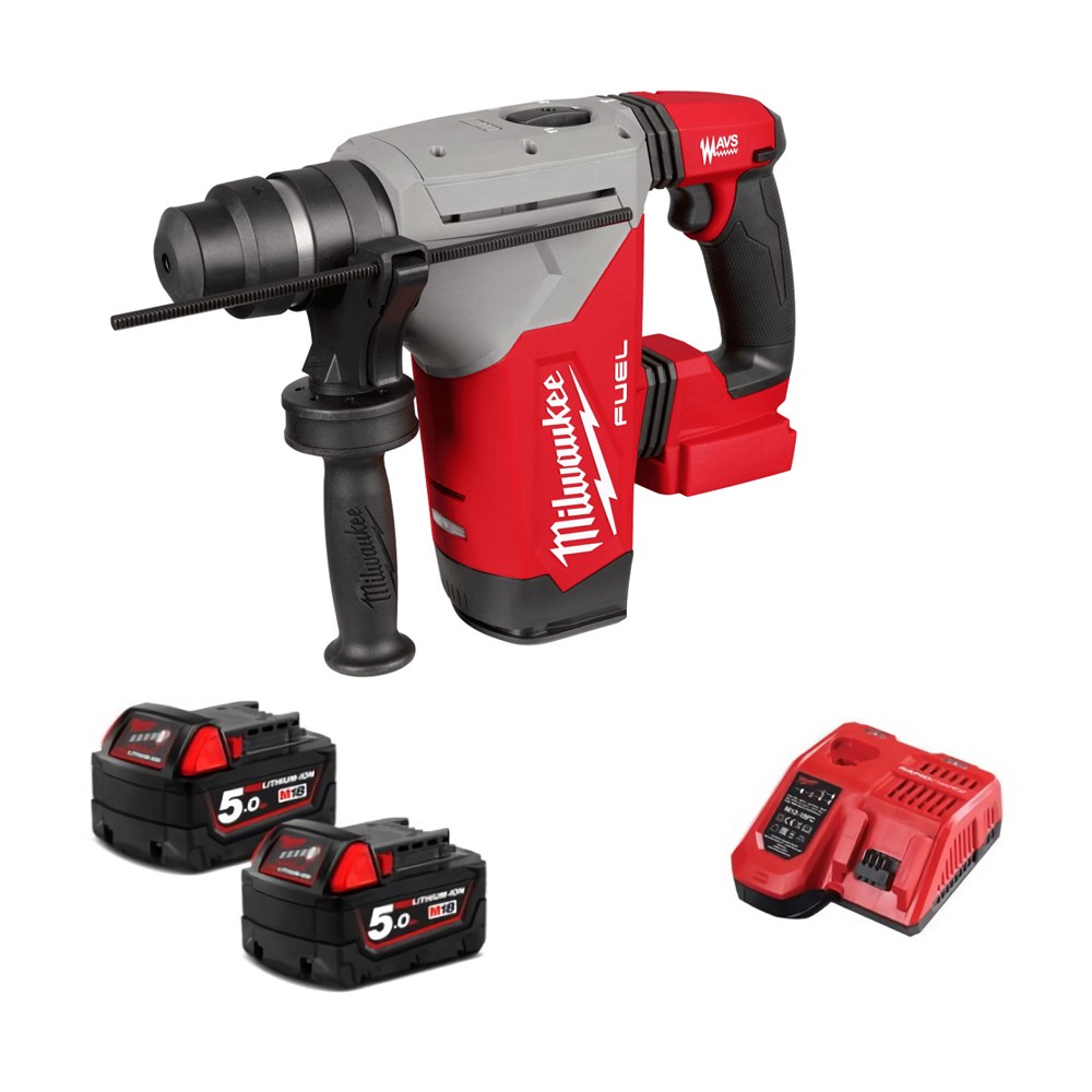 Milwaukee美沃奇 18V鋰電無刷強力型免出力鎚鑽 M18FHP-502X (雙電5.0AH)（型號 ）