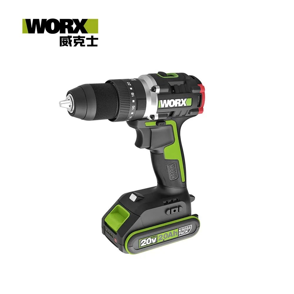 WORX 威克士 20V 無刷震動衝擊電鑽 WU369-2（型號 wu369-2）